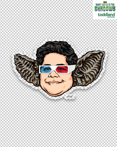 WWDITS - 3D Guillermo clear die cut sticker (*ships mid august or sooner)
