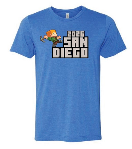 Minecraft - 2026 ADULT San Diego Blocks tee (ships 8/1-8/30)