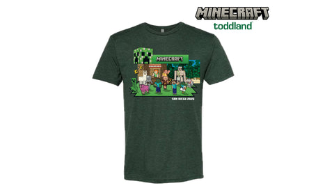 Minecraft - 2026 ADULT San Diego Con Booth tee (ships 8/1-8/30)