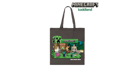Minecraft - 2026 San Diego Booth heavy canvas grocery tote - (ships 8/1-8/30)