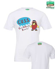 Big City Greens - ADULT CUSS tee - White (*ships mid august or sooner)