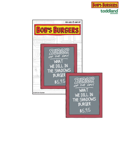 Bob's Burgers - 2025 What We Dill In The Shadows Burger of the Day Pin (*ships mid august or sooner)