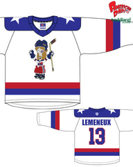American Dad! - 2026 Actual Authentic Hockey Jerseys (white) - pre-order closes 7/29/26. ships 11/1/26