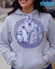 Department of Love Pullover Hoodie - Silver Gray (unisex sizing)