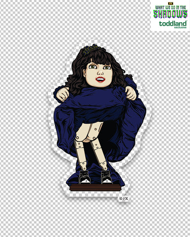 WWDITS - Dancing Dolly clear die cut sticker (*ships mid august or sooner)