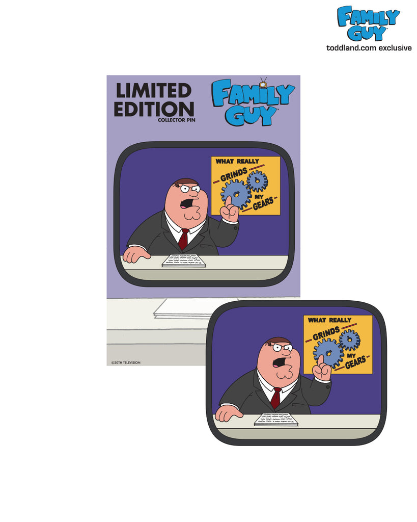 Family Guy - Grinds my gears hard enamel pin