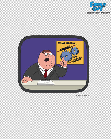 Family Guy - Grinds my gears Die Cut Sticker