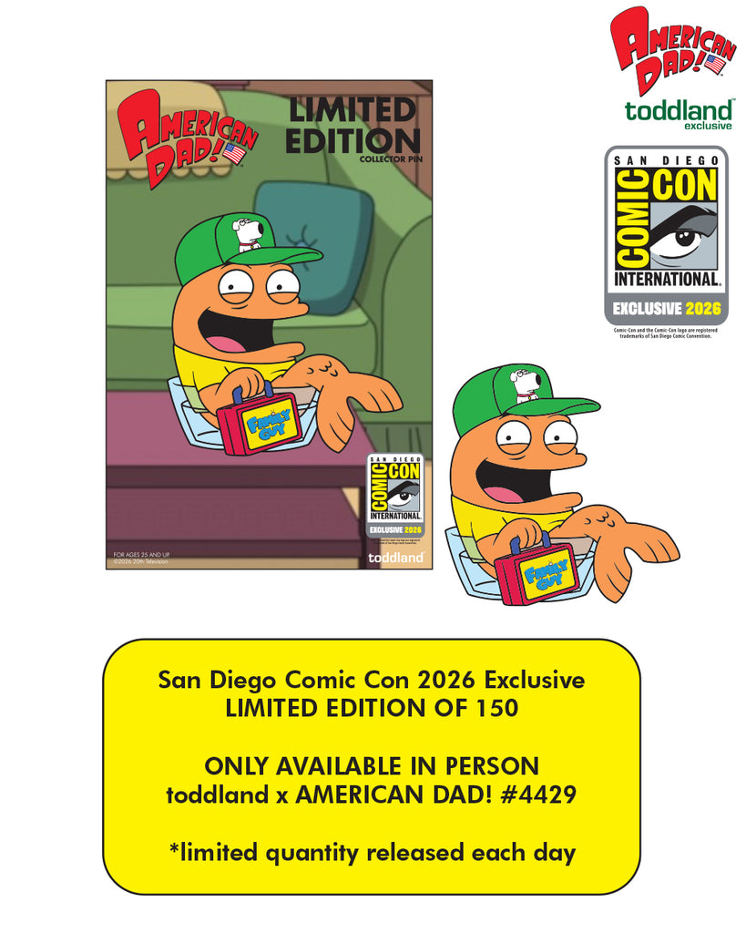American Dad! - 2026 Fanboy Klaus Enamel Pin SDCC 2026 EXCLUSIVE - NOT SOLD ONLINE