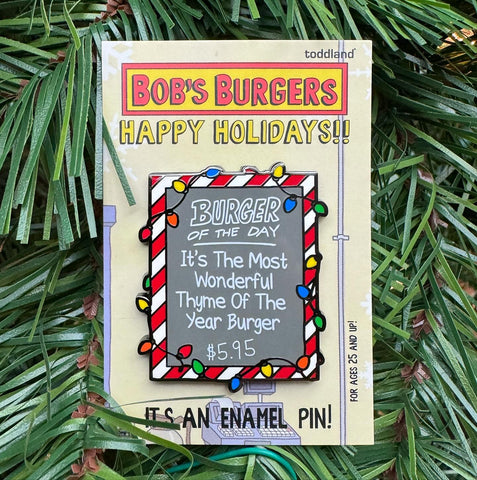 Bob's Burgers - Holiday 2023 Holiday Burger of the Day enamel pin le150