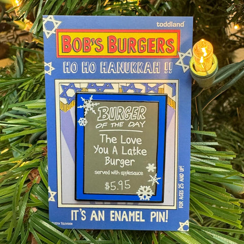 Bob's Burgers - Holiday 2023 Hanukkah Burger of the Day enamel pin le100