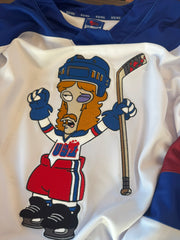 American Dad! - 2026 Actual Authentic Hockey Jerseys (white) - pre-order closes 7/29/26. ships 11/1/26