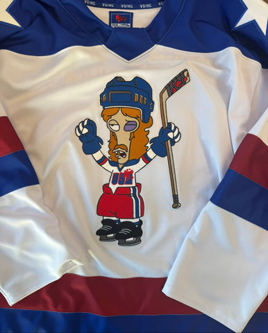 American Dad! - 2026 Actual Authentic Hockey Jerseys (white) - pre-order closes 7/29/26. ships 11/1/26