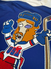 American Dad! - 2026 Actual Authentic Hockey Jerseys (blue) - pre-order closes 7/29/26. ships 11/1/26