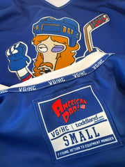 American Dad! - 2026 Actual Authentic Hockey Jerseys (white) - pre-order closes 7/29/26. ships 11/1/26