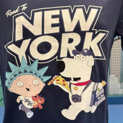 Family Guy - Road to New York tee - Navy/White