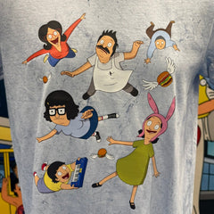 Bob's Burgers - Falling Tee - Comfort Colors heavier weight tee-Ocean