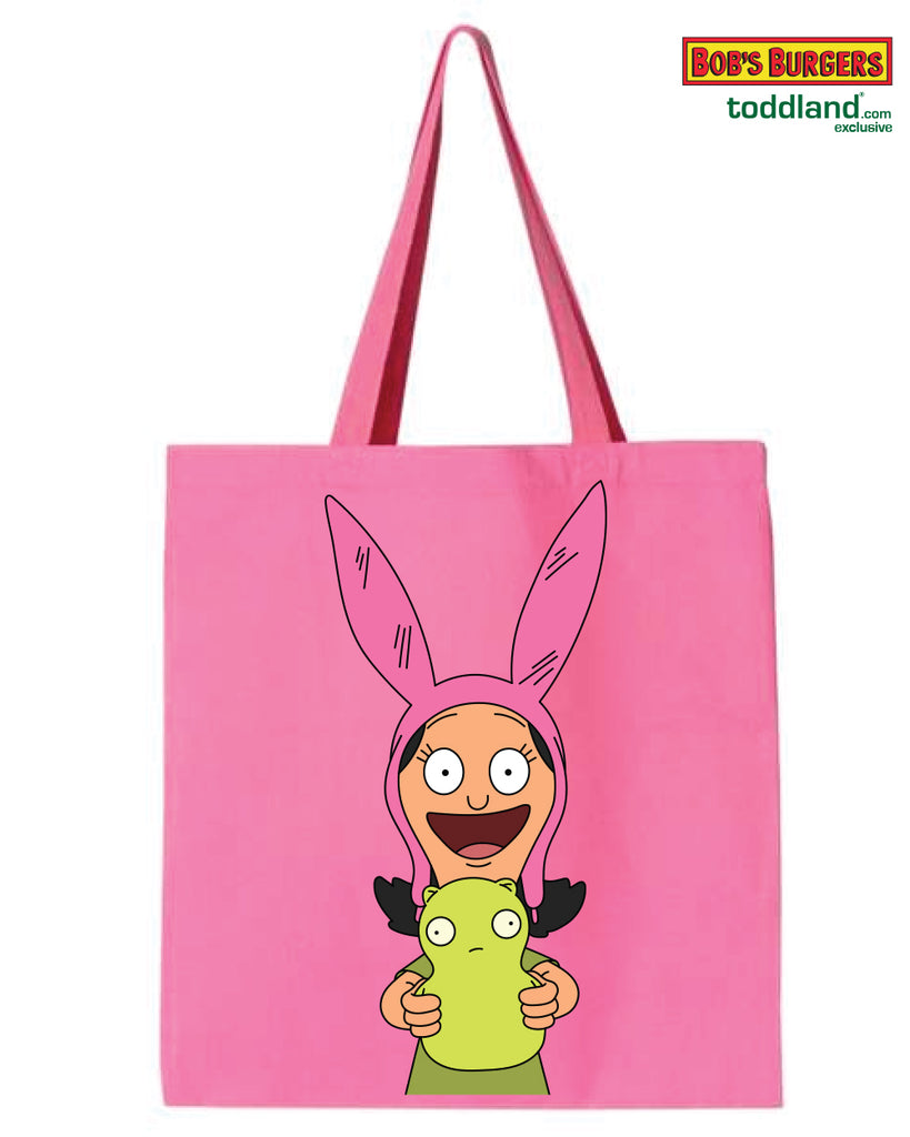 Bob's Burgers - Louise heavy canvas grocery tote - Pink (ships 8/1-8/30)