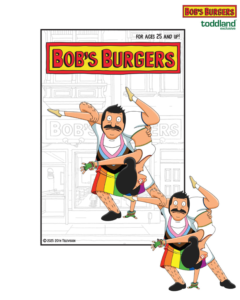 2026 Bob's Burgers Pride - Bob and Linda Pride Hard Enamel Pin (*Online to order early July/Summer drop)