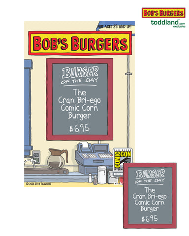 2026 Bob's Burgers - 2026 San Diego Comic Con Exclusive Burger of the Day Pin (*ships between 8/15-8/30)