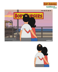 2026 Bob's Burgers - Bob and Linda sunset Hard Enamel Pin (*ships between 8/15-8/30)