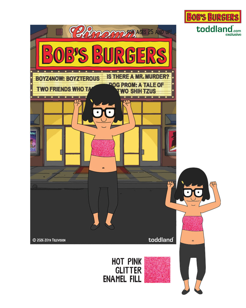 2026 Bob's Burgers - Glitter Tube Top Tina Hard Enamel Pin (*ships between 8/15-8/30)