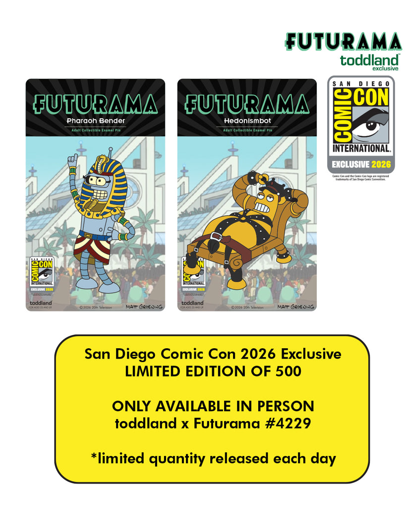 Futurama - 2026 San Diego Comic Con Exclusive Enamel Pin Set - NOT SOLD ONLINE