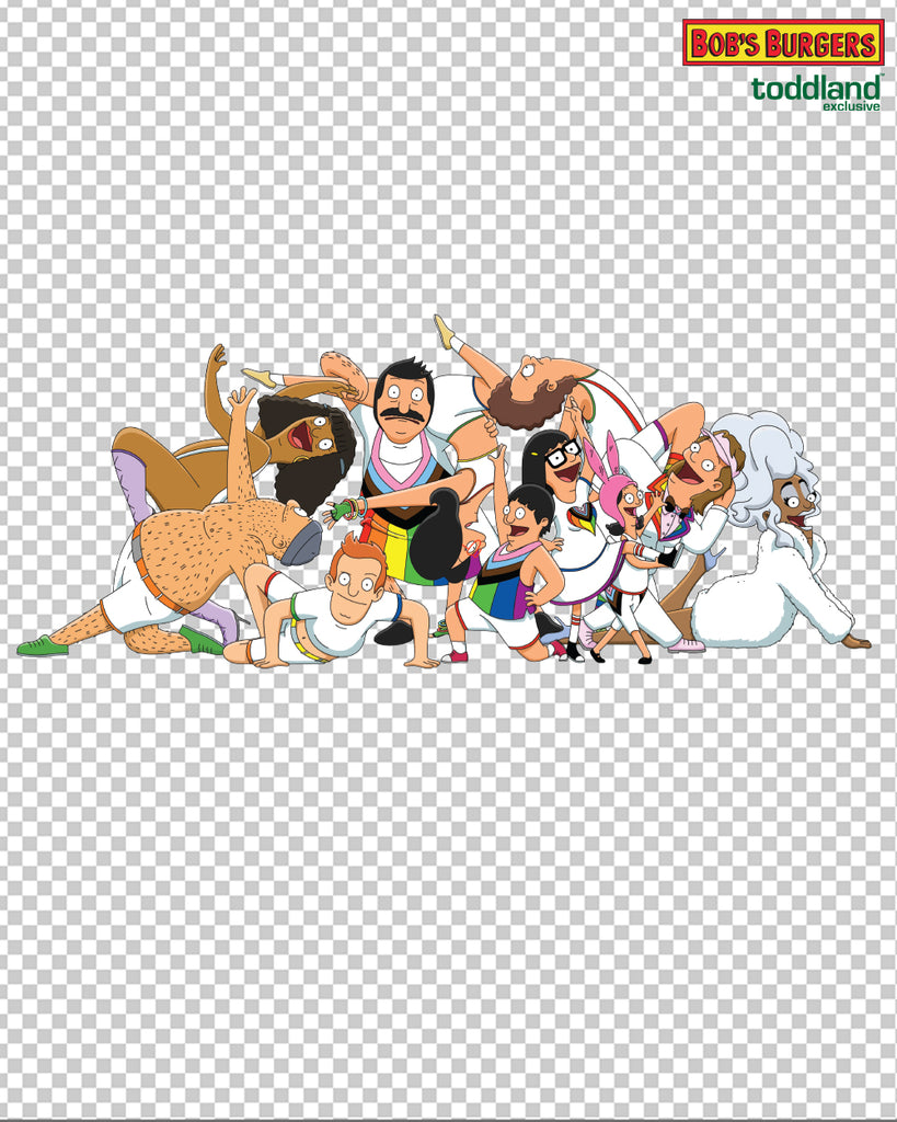 2026 Bob's Burgers Pride - Pride Group clear die cut sticker