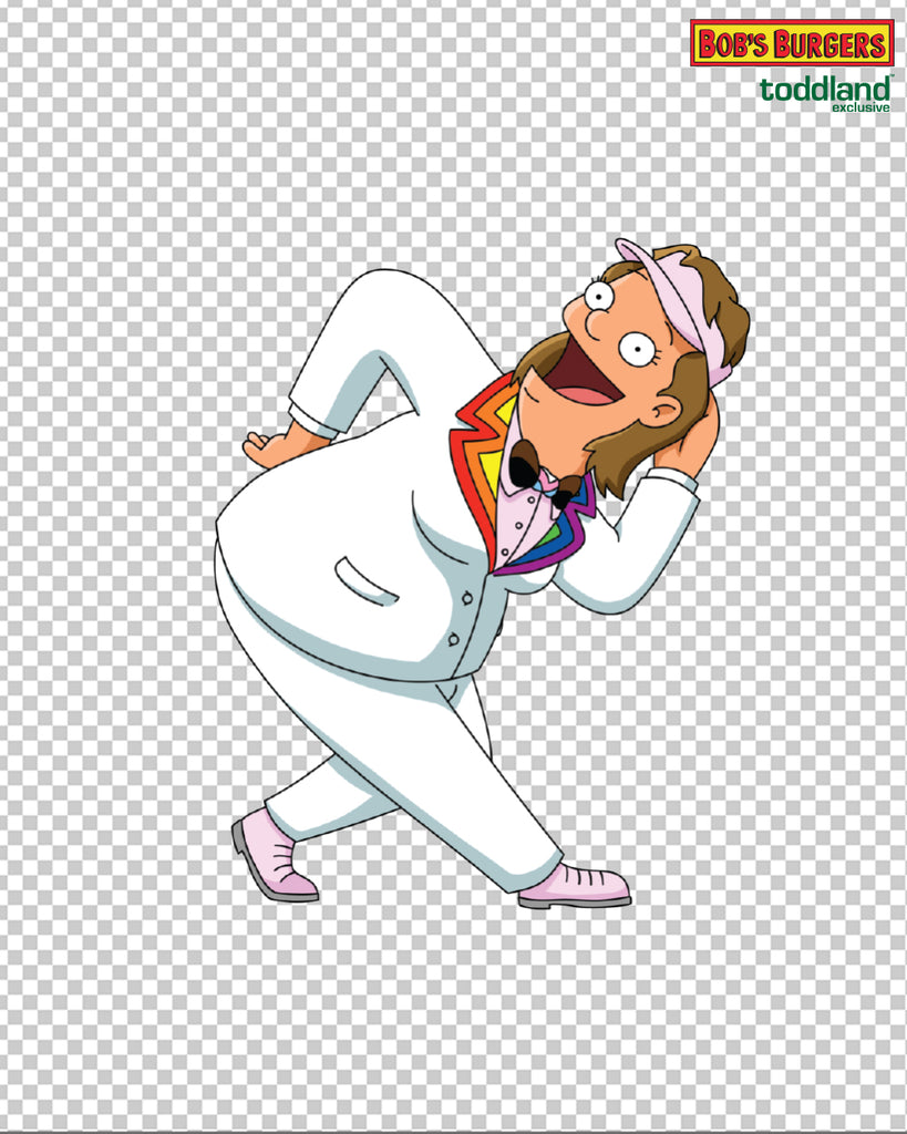 2026 Bob's Burgers Pride - Nat clear die cut sticker