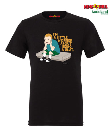 King of the Hill - Kinda worried - black (*ships mid august or sooner)