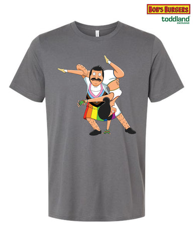 2026 Bob's Burgers Pride - 2026 Bob and Linda Tee (Solid Asphalt gray)