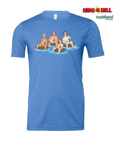 King of the Hill - 2026 Tubin Tee - Heather Columbia Blue