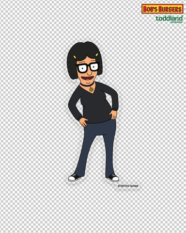 Bob's Burgers - VDD Tina Clear Die Cut Sticker