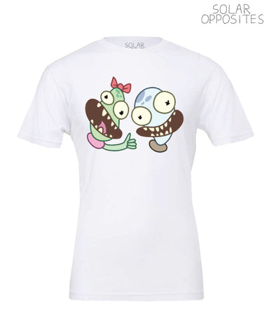Solar Opposites - Pupa's Yumyulack and Jesse Tee - white (*ships mid august or before)