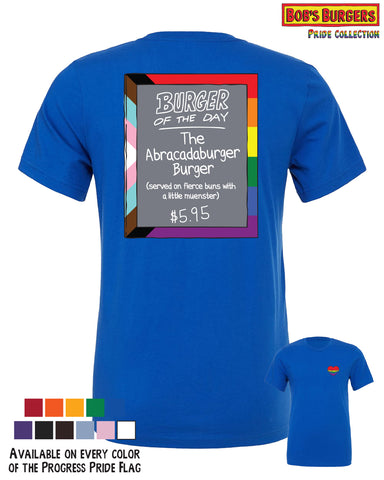 2025 Bob's Burgers Pride - Abracadaburger Tee (*made to order, allow +/- 1 week to ship)
