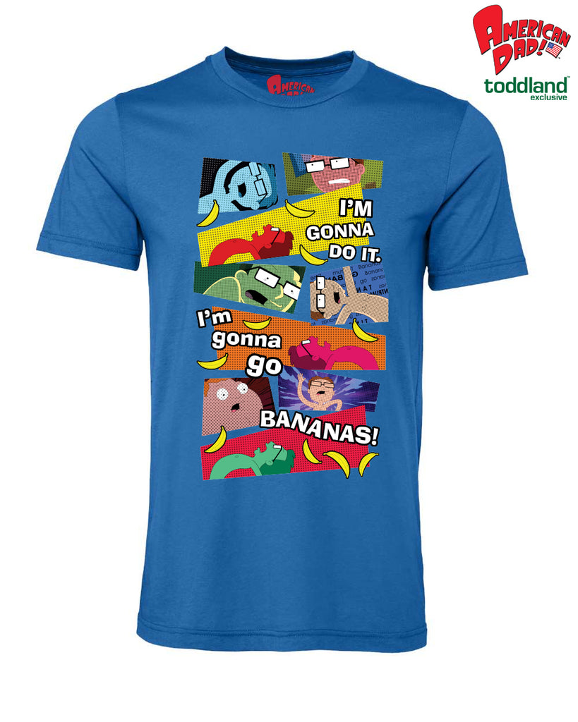 American Dad! - 2026 Go Bananas Tee - columbia blue
