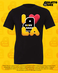 Bento Box - AnimAID/ASIFA-Hollywood I heart LA shirt - Black (*ships end of August)