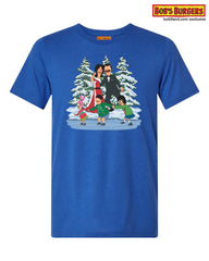 Bobs Burgers - Holiday Family Tee - Solid True Royal