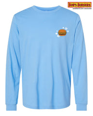 Bobs Burgers - Holiday 2023 Hanukkah Burger of the Day Tee - long sleeve blue