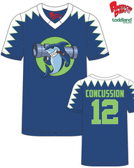 American Dad! - 2026 Bazooka Sharks Johnny Concussion Jersey - pre-order closes 7/29/26. ships 9/1/26