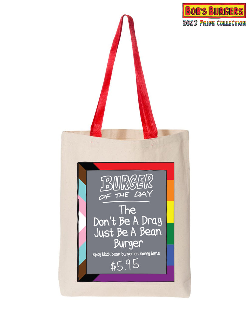 2023 Bob's Burgers Pride - Burger of the Day Contrast Tall Heavy Grocery Tote