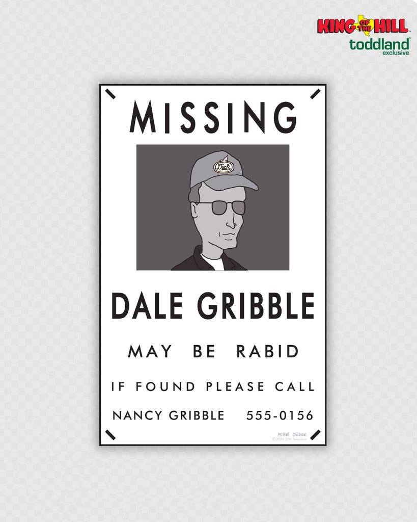 King of the Hill - Missing Gribble sticker (*ships mid august or sooner)