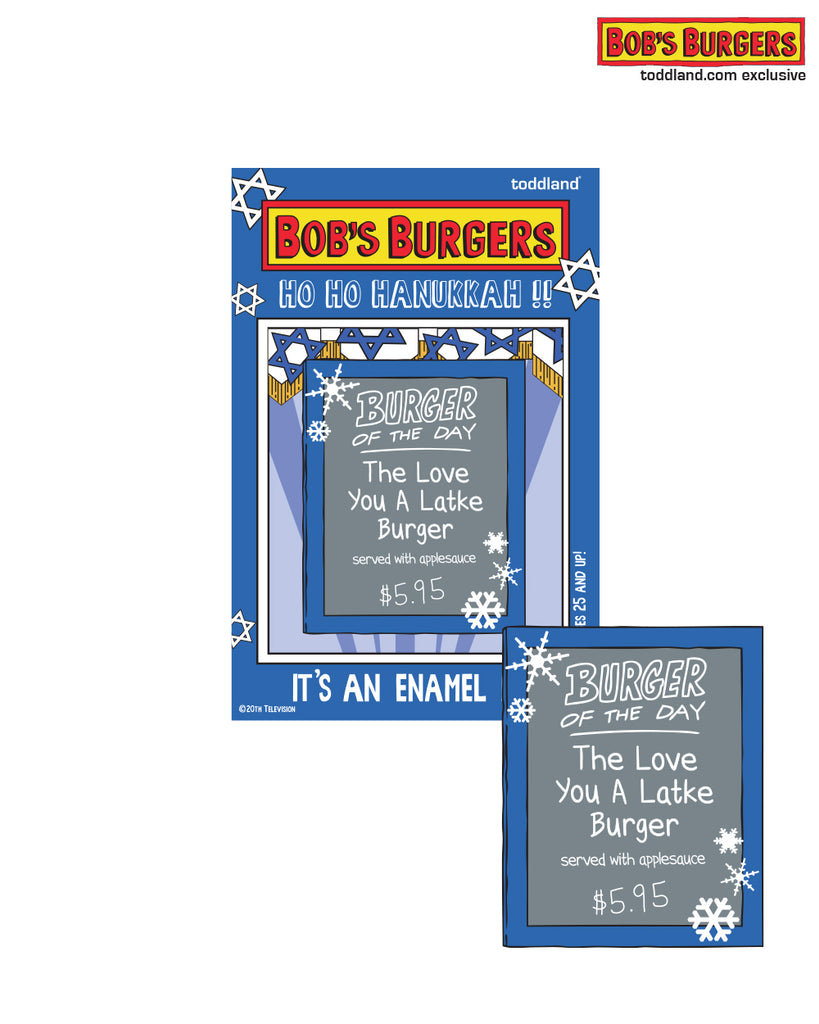 Bob's Burgers - Holiday 2023 Hanukkah Burger of the Day enamel pin le100 (starts shipping 12/1)