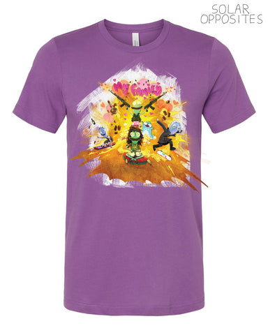 Solar Opposites - My Family Tee  - purple (*ships mid august or before)