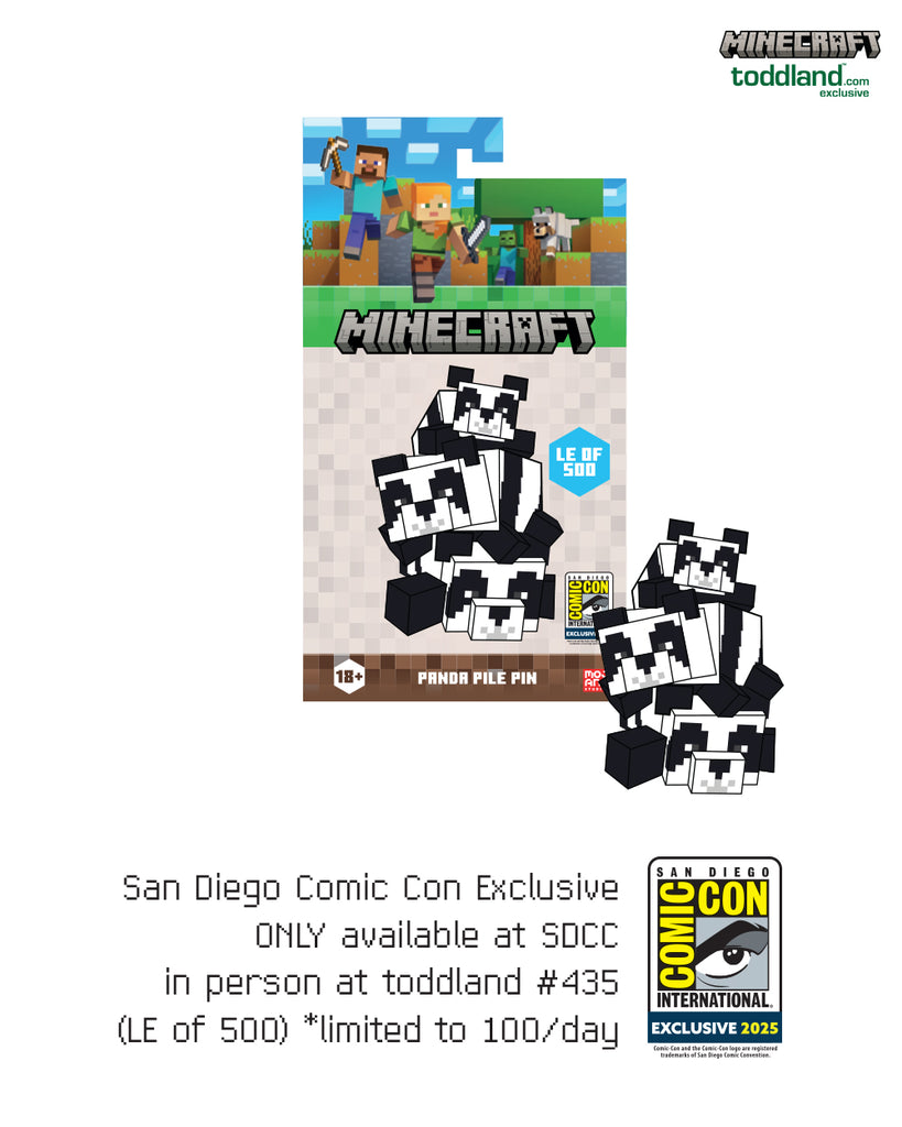 Minecraft - 2025 Panda Pile pin (NOT SOLD OUT - ONLY AVAILABLE IN PERSON AT SDCC)