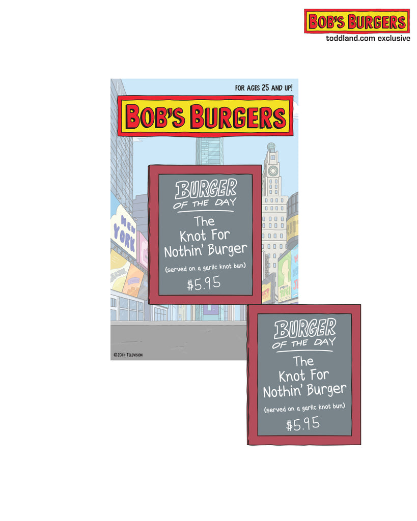 Bob's Burgers - New York City Burger of the Day hard enamel pin (starts shipping 10/17)