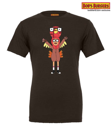 Bobs Burgers - Thanksgiving 2023 Quirky Turkey Tina tee- brown