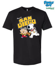 Family Guy - 2026 Road To San Diego Tee - Black