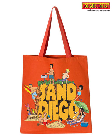 Bob's Burgers - Sand Diego heavy canvas grocery tote - Orange