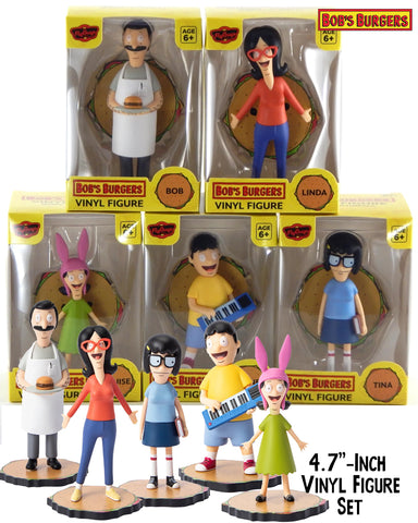 Bob's Burgers 4.7" Vinyl Figure Belcher Family Set