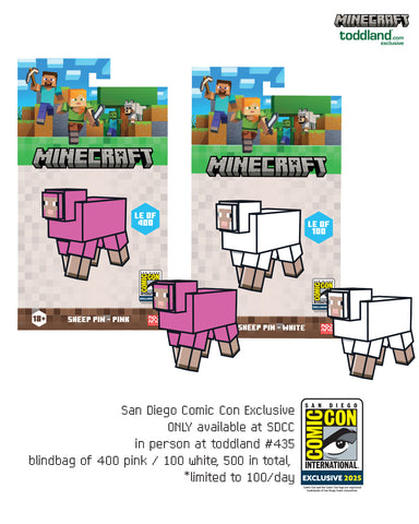 Minecraft - 2025 Sheep pin (NOT SOLD OUT - ONLY AVAILABLE IN PERSON AT SDCC)